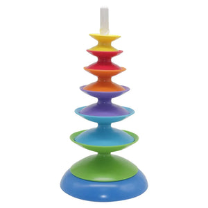 Regenbogen Drehstapler – Farbenfroher Lernspaß