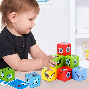 Gesichts Puzzle Würfel Spiel