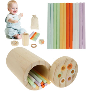 Montessori Farben Holzstäbchen Spiel