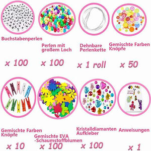 CLTYQ Kreativset Kreativset Bastelset Kinder - DIY Basteln, Geschenk für Jungen Mädchen, Bastelkoffer Scrapbooking Basteln Kinder Alter 4 bis 10 Geschenk