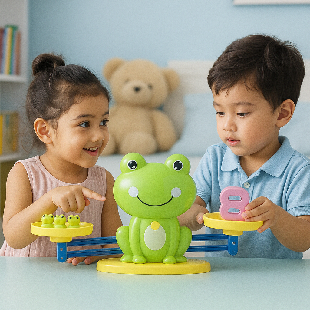 Pädagogische Frosch Waage Kinder Spielzeug - Mathematik leicht gemacht!