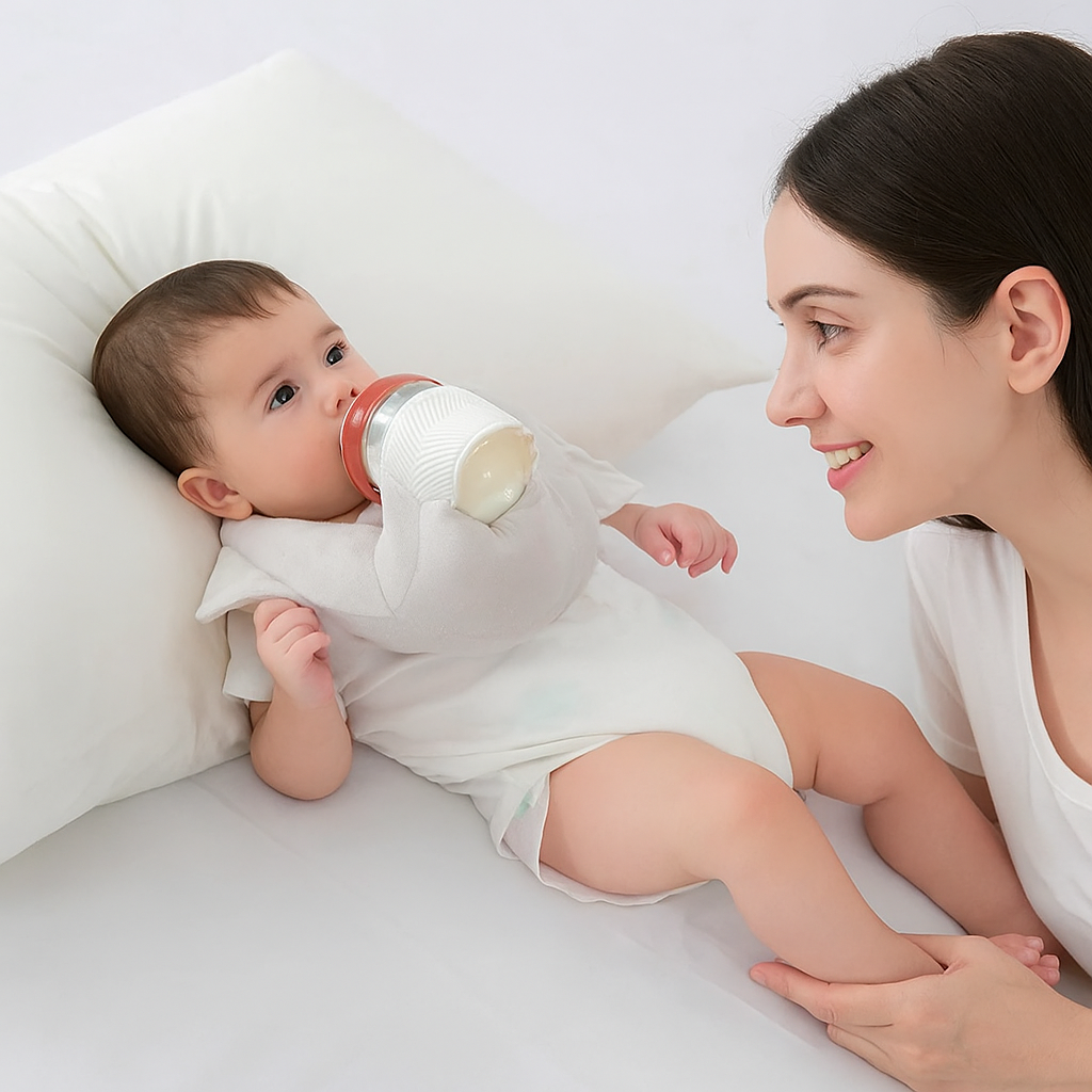 Freihändiges Stillkissen für Babys