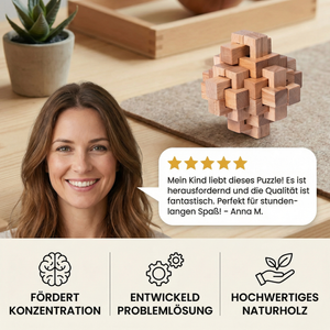 Montessori 3D Holz Lernspiel Puzzle Rätsel