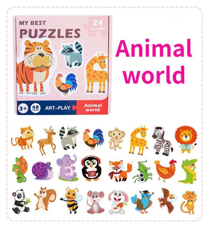 Schlaue Puzzle-Karten