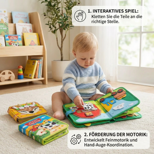 3-Teiliges Montessori Spiel- & Geschichten Lern Buch Set