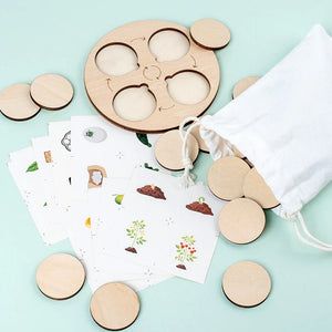 LifeSteps – Entdecke Lebenszyklen – Holzpuzzle-Set