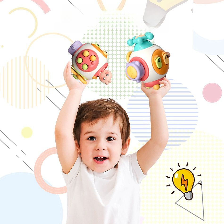 Kinder Montessori Beschäftigunswürfel - Perfekt für Unterwegs