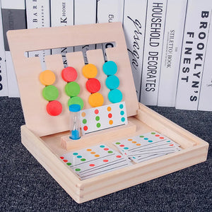 Montessori Formen und Farben Sortierspiel aus Holz
