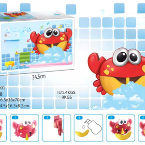 Dinosaurier- und Krabben-Blasenmaschine-Badspielzeug