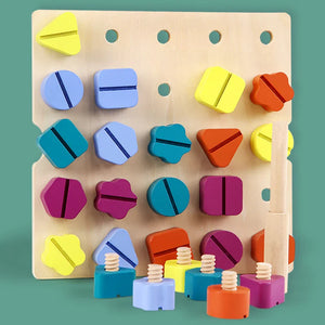 Kreatives Schraub-Puzzle-Brett | Feinmotorik spielerisch fördern