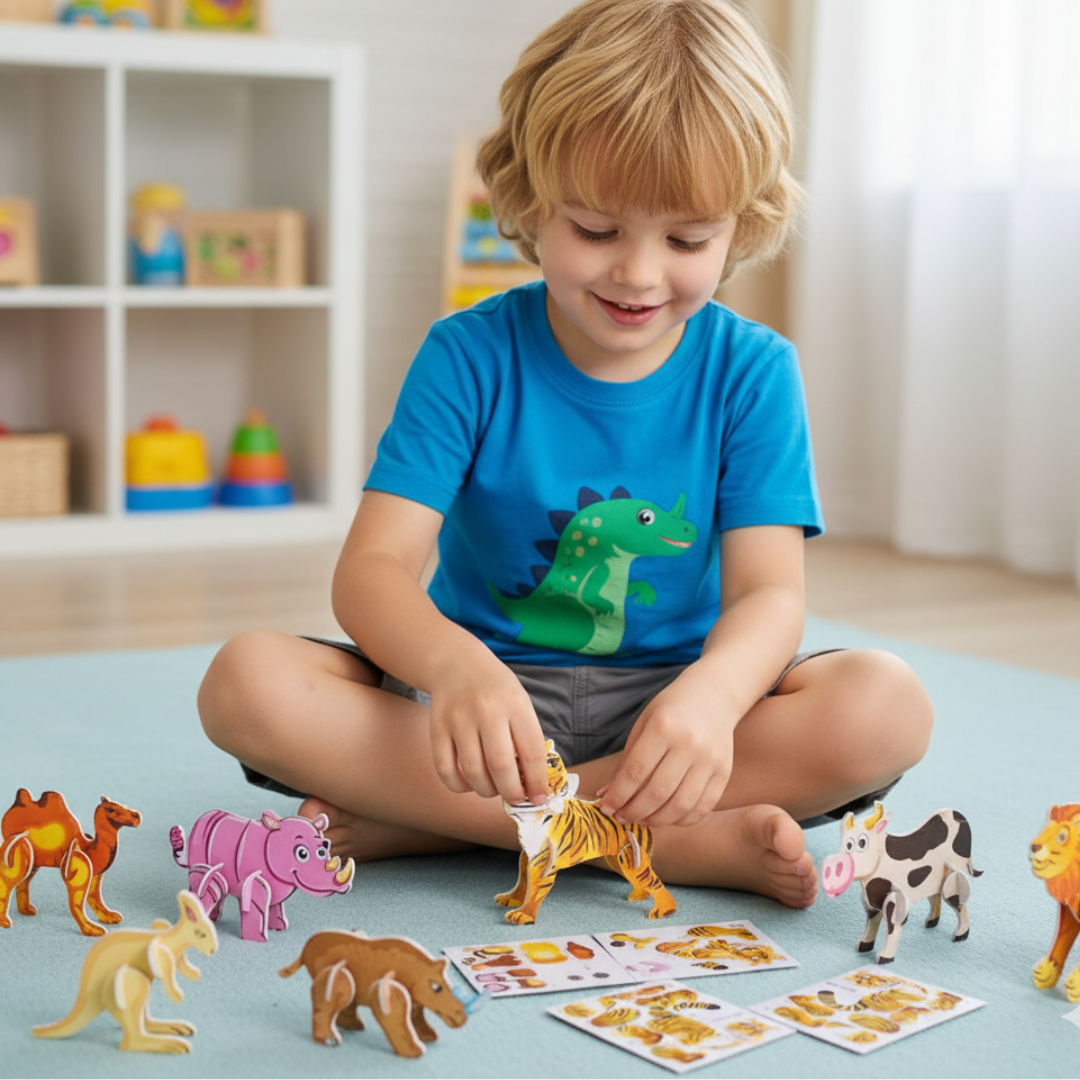 3D Cartoon Puzzle Set für Kinder