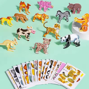 3D Cartoon Puzzle Set für Kinder