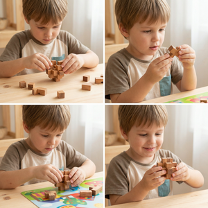 Montessori 3D Holz Lernspiel Puzzle Rätsel