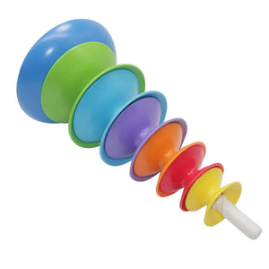 Regenbogen Drehstapler – Farbenfroher Lernspaß