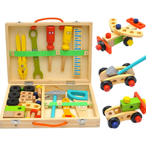 WoodyBox - Montessori Holz-Werkzeugkasten