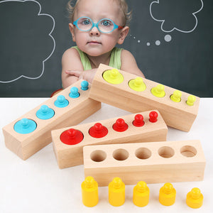 Montessori Farben und Zahlen Lernen Holzspielzeug