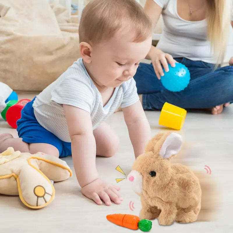 Hoppelnder Plüschhase Kinderspielzeug