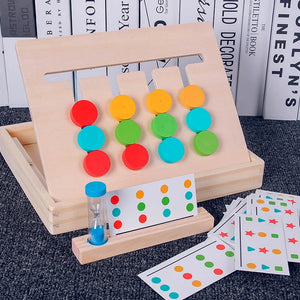 Montessori Formen und Farben Sortierspiel aus Holz