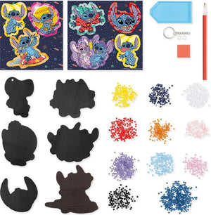 Totum Disney Stitch Diamond Painting Set - 6 Magnets for Crafts for Kids