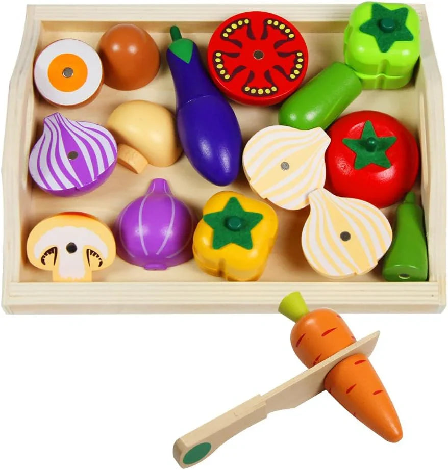 Montessori Holz Spielküche Set