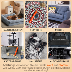 Haustierhaarentfernungsbürste für Teppiche Teppiche und Automatten