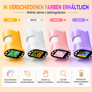 Digitales Kinder Mikroskop – Tragbares Mini USB Lernspielzeug