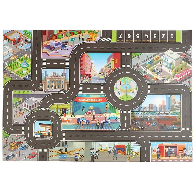 Magische Stadt-Spielmatte