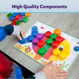 Ravensburger Children's Games, 20832 Colorino Children's Game for Learning to Colour, Mosaics Plug-In Game, Toy for 2 Years and Up