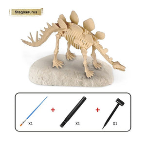 Grabe das Fossil aus - Grabungsset