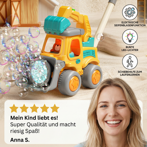 Leuchtender Seifenblasenwagen – Schiebe-Spielzeug für Kinder
