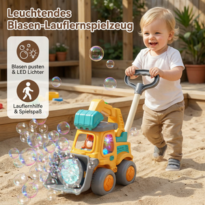Leuchtender Seifenblasenwagen – Schiebe-Spielzeug für Kinder