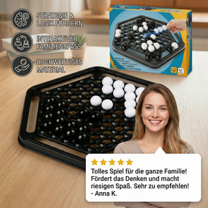 Push-Chess Familien Strategiespiel – Interaktives Logik- & Denkspiel für Kinder