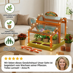 Kinder-Gewächshaus aus Acryl – Indoor Pflanzset für spielerisches Lernen & Pflanzenzucht