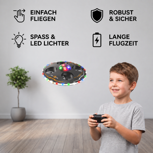 Ferngesteuerte LED-Fliegende-Untertasse-Drohne