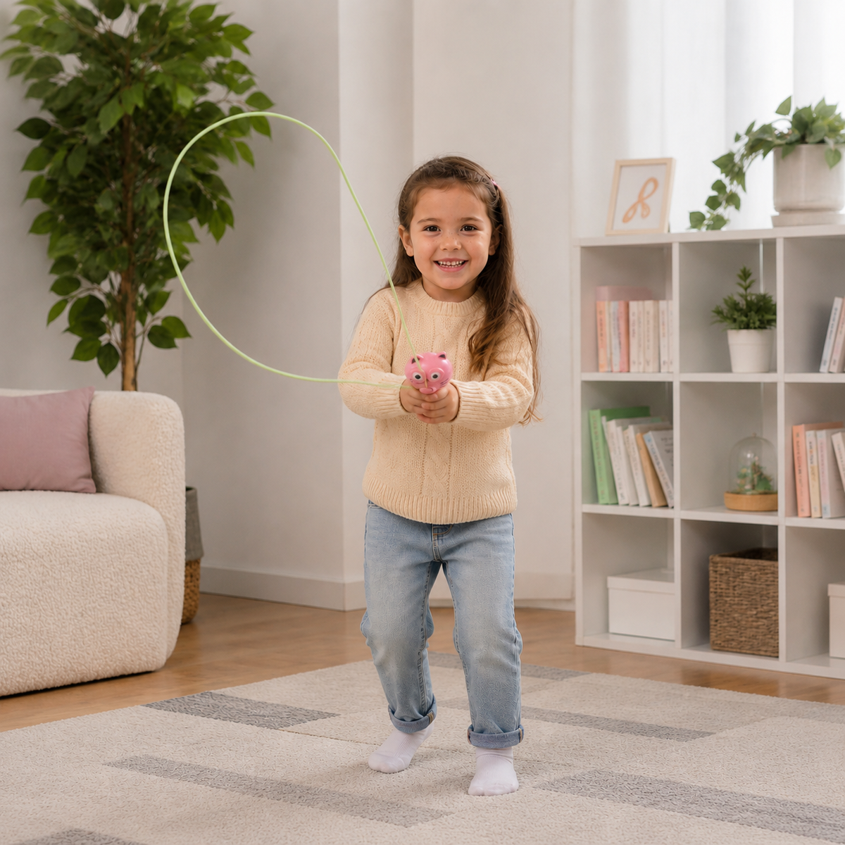 Interaktives fliegendes Seilspielzeug für Kinder