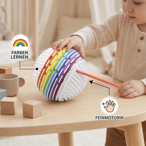 Montessori Sensorik-Ball – Farblern- & Motorikspiel aus Silikon