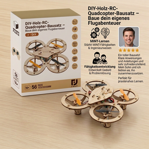 DIY-Holz-RC-Quadcopter-Bausatz – Baue dein eigenes Flugabenteuer