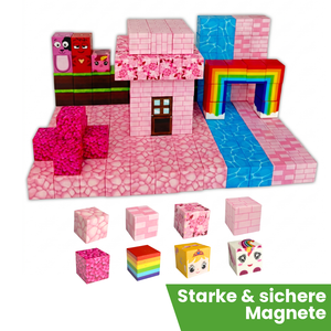 Pink Build-A-World Magnets