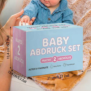 Baby Hand- & Fußabdruck-Set – Erinnerungsset für Neugeborene & Eltern