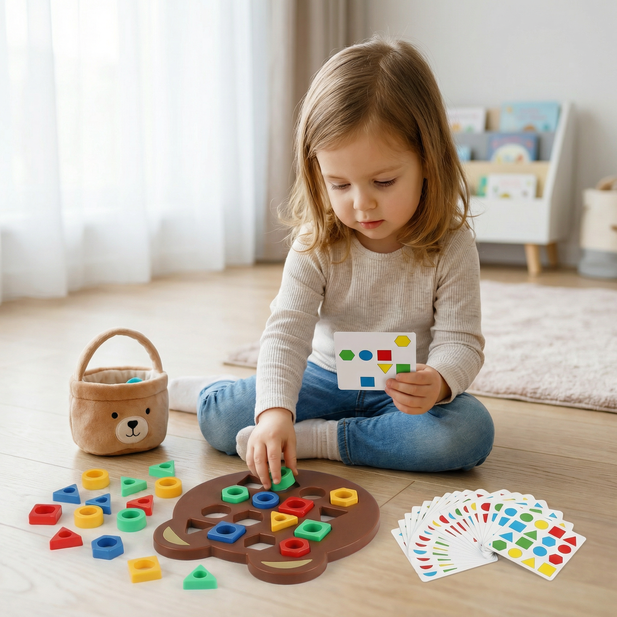 Farb- & Formen-Matching Spiel für Kinder – Interaktives Lernspielzeug