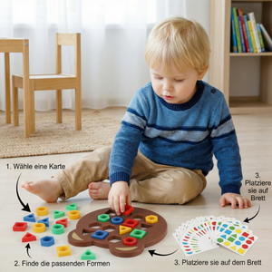 Farb- & Formen-Matching Spiel für Kinder – Interaktives Lernspielzeug