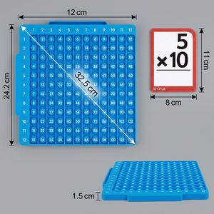 Mathe-Lernkarten-Set mit Rechentafel – Addition, Subtraktion, Multiplikation & Division