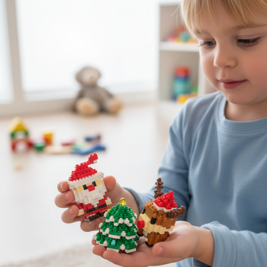 Kreative Baustein Weihnachtsfiguren - Spaß für die ganze Familie