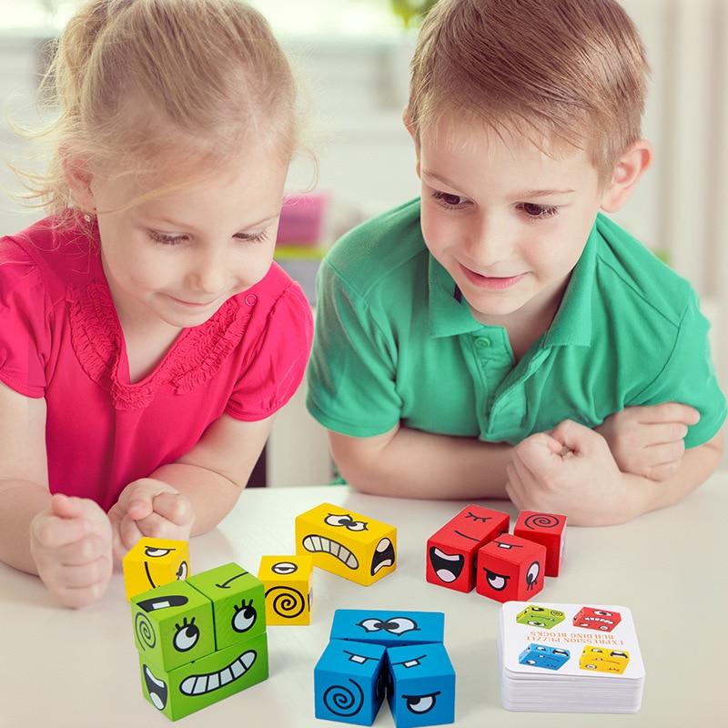 Gesichtsausdruck-Erkennungs-Puzzle für Kinder