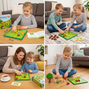 Cleverer Igel - Pädagogischers Lern Puzzle Spiel für Kinder