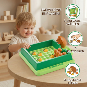 Cleverer Igel - Pädagogischers Lern Puzzle Spiel für Kinder