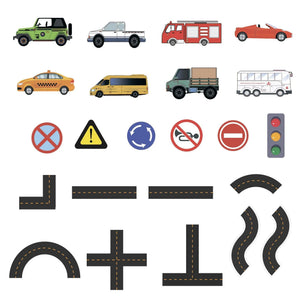 Schaumstoff-Verkehrs-Badespielzeug-Set