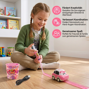 Magisches Slime-Rennbahn-Set – DIY-Abenteuer mit Elektroautos