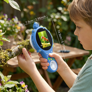 Kinder Video-Mikroskop mit Bildschirm – Mobiles Forschungsgerät für kleine Entdecker
