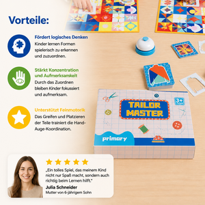 Tailor Master Formen-Zuordnungsspiel aus Holz